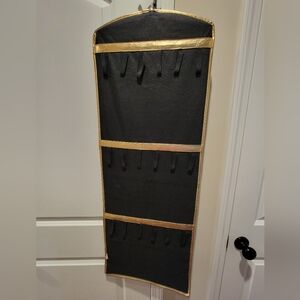 NWOT Joan Rivers Elegant Black and Gold Closet Organizer